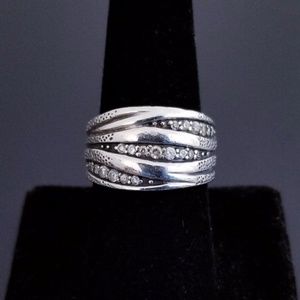 Silpada Sterling Silver Cubic Zirconium Ring